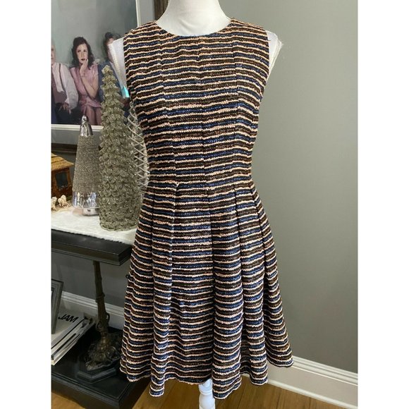 Anthropologie Dresses & Skirts - Anthro The Letter Textured Wool Metallic Dress